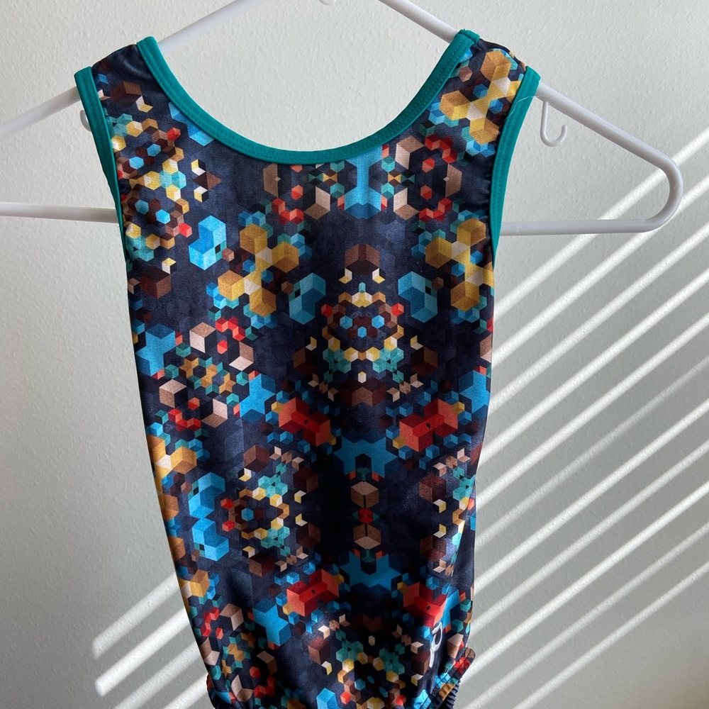 Plum Practicewear gymnastics leotard. Child Large.